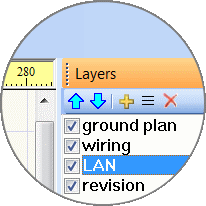 toolbar of the Layers panel